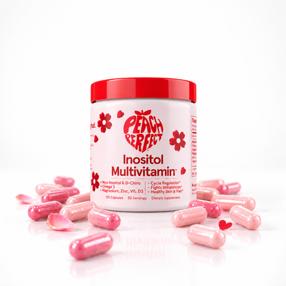 Peach Perfect® | Inositol + Multivitaminas para el Bienestar Femenino 120 cápsulas